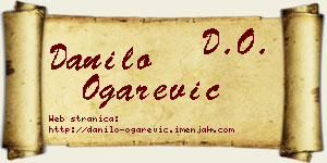 Danilo Ogarević vizit kartica